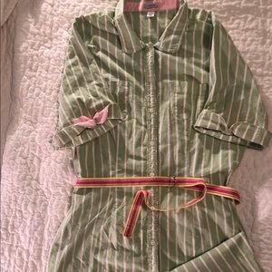 Preppy shirt dress